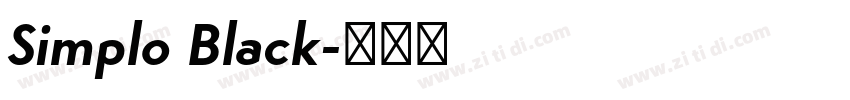 Simplo Black字体转换